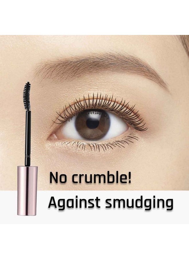 HEROINE MAKE by KISSME Volumizing Eyemakeup Mascara with Waterproof Black Curvy Brush, Defining Fiber Long-lasting False Eyelash Effect, Made in Japan