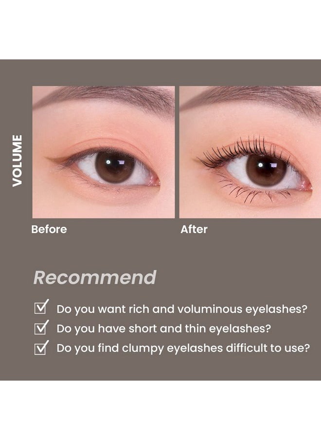 heimish Dailism Smudge Stop Mascara 0.32 oz / 9 g | Volume Mascara with no Smudging | Washable Mascara, Eye Makeup, Non-Clumping Curling, Waterproof, Kbeauty