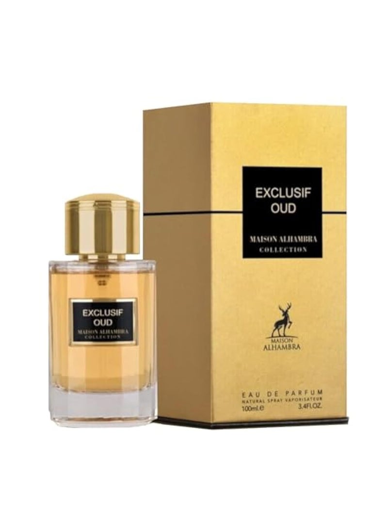 Maison Alhambra Exclusif Oud for Unisex - 3.4 oz EDP Spray