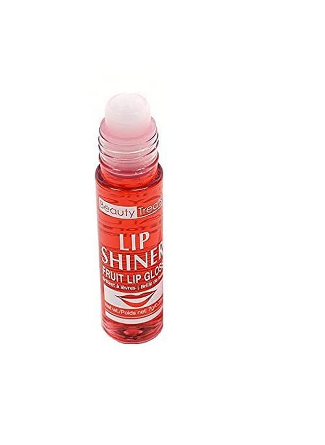 Beauty Treats Lip Shiner Roll-On Fruit Lip Gloss By ; 6 Piece Assortment Set, 0.25Oz / 7G Each