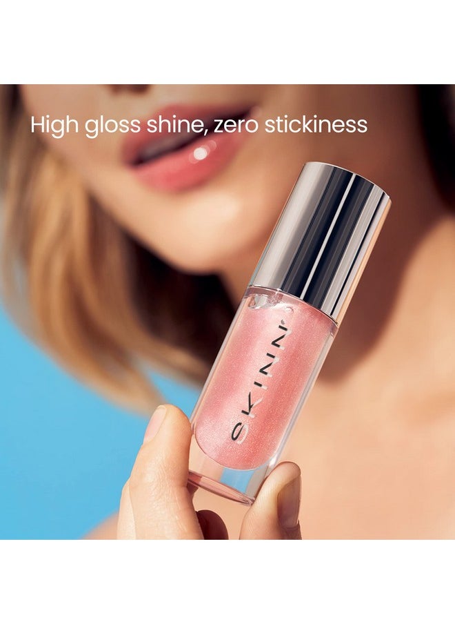SKINN Luminous Lip Oil Bundle, 2-Piece (Golden & Blush) - Support Collagen Production, Smooth Lines & Soothe Dry Cracked Lips - Improves Elasticity, Texture & Luminosity - Vitamin C & Manuka Honey