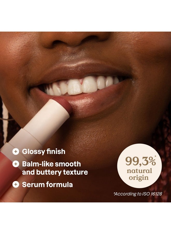 ATTITUDE Oceanly Sheer Lip Gloss Stick, EWG Verified, Titanium Dioxide-Free, Vegan Makeup & Beauty, Cruelty-Free, Plastic-Free, Happy Berry, 0.12 Ounces