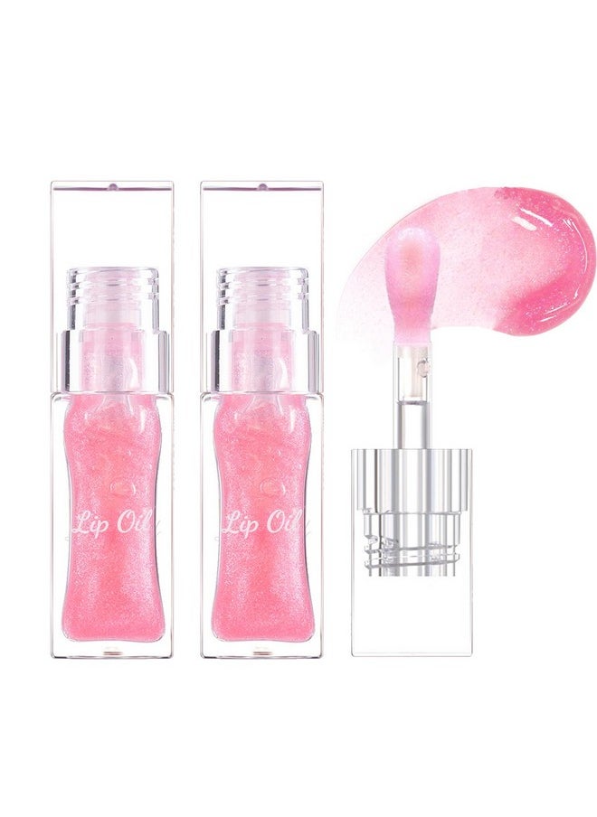 Miaritick Magic Color Changing Lip Oil Set, Watery Lip Gloss, Shimmer Lip Gloss, Hydrating Lip Glow Oil, Tinted Lip Gloss, Long Lasting Sparkling Lip Stain, Lightweight Lip Care Set
