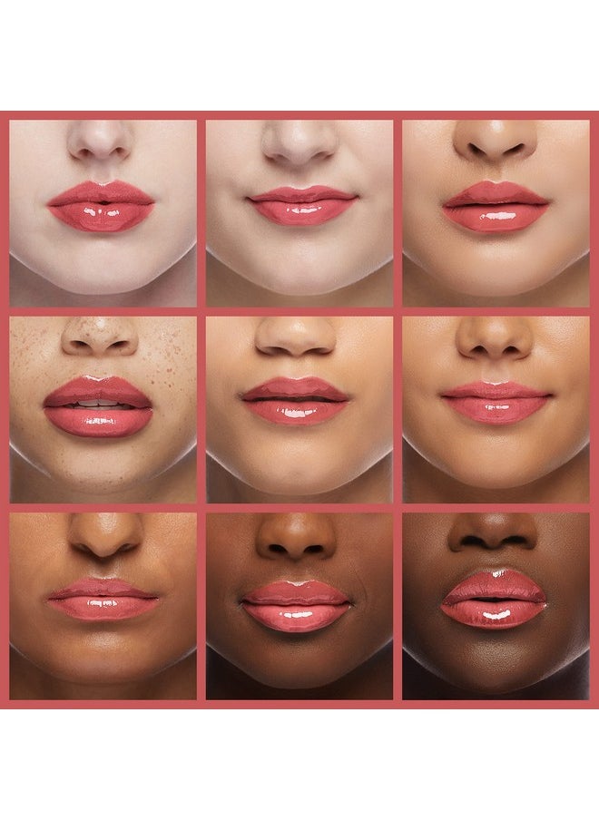 COLORKEY Lip Gloss Mirror Series, Hydrating Lip Gloss with Essential oil, High Shine Glossy Lip Tint, Hydrated & Fuller-looking Lips, Long-Lasting Liquid Lipstick(R702)