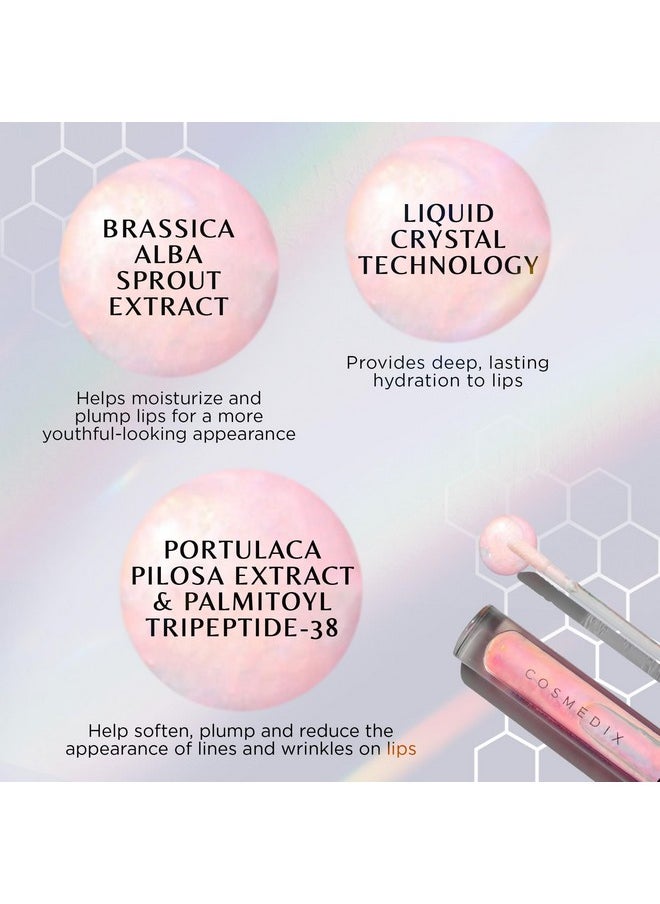 COSMEDIX Lumi Crystal Lumi Crystal Liquid Crystal Lip Hydrator - Plumping Lip Gloss for Women for Plumped, Luscious & Fuller-Looking Lips - Long-Lasting Moisturizing Lip Filler with High-Shine Finish