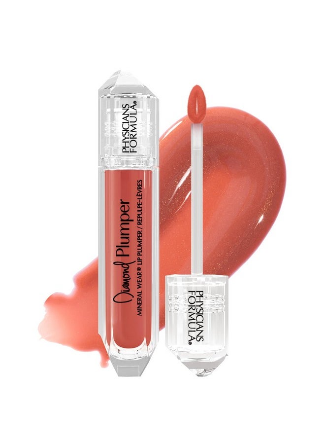 Physicians Formula Mineral Wear Diamond Lip Plumper Gloss, Dermatologist Tested, Champagne Cushion Cut