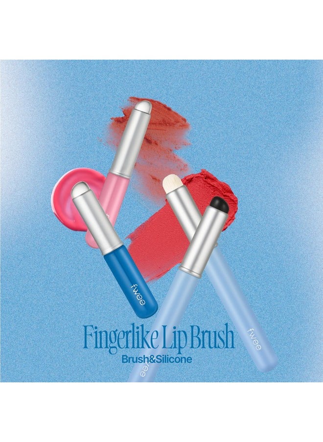 fwee Fingerlike Silicone Lip Brush | Multi-purpose Makeup Blending Brush with Lid