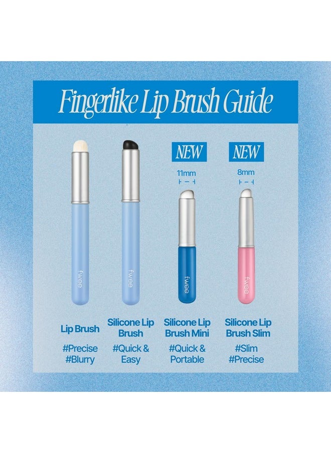 fwee Fingerlike Silicone Lip Brush | Multi-purpose Makeup Blending Brush with Lid