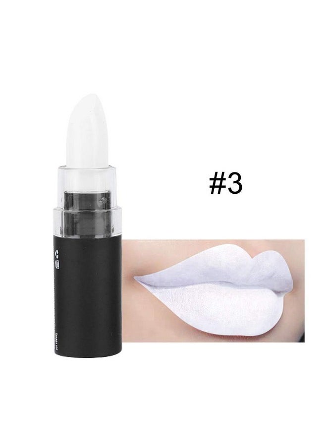 Vampire Matte Lipstick Long Lasting Lipstick Retro Makeup Party Masquerade Cosplay Vampire Lipstick For Halloween For Halloween Lipstik Halloween Makeup(03White)