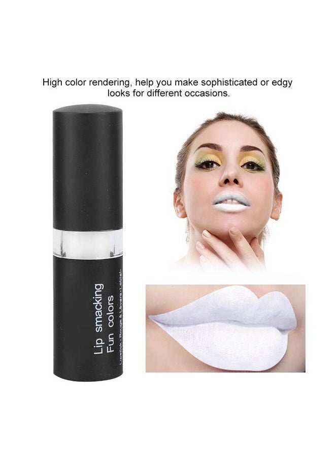 Vampire Matte Lipstick Long Lasting Lipstick Retro Makeup Party Masquerade Cosplay Vampire Lipstick For Halloween For Halloween Lipstik Halloween Makeup(03White)
