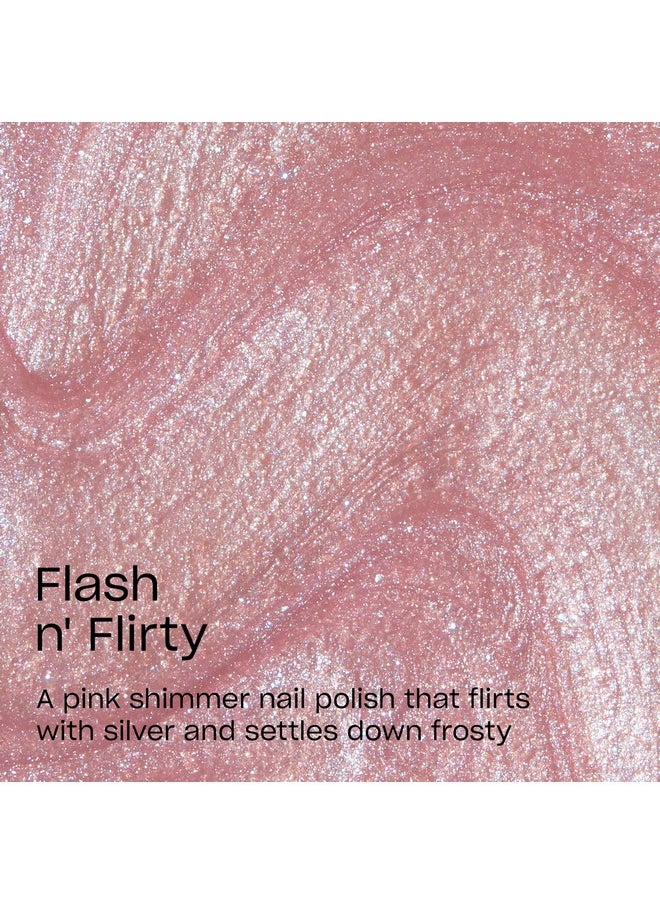OPI RapiDry Flash n' Flirty | Opaque Soft Pink Pearl Quick Dry Nail Polish | Vegan, Smudge Proof, Fast Drying