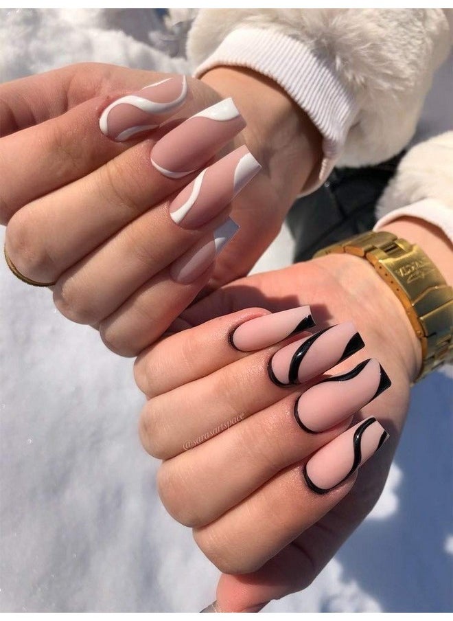 AIMEILI Valentine's Day Gel Nail Polish Set, French Tips White Gel Nail Polish Kit Clear Nude Pink Glitter Black Gel Polish Set Of 6pcs X 10ml - Kit Set 1