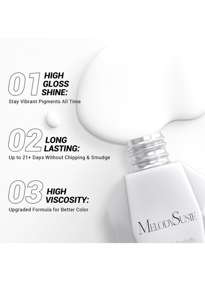 MelodySusie Thick White Gel Nail Polish,15ML Snow White Color Soak Off UV LED White Gel Polish Christmas Gift for Women Nail Art Manicure Salon DIY Nail Design Decoration at Home-479