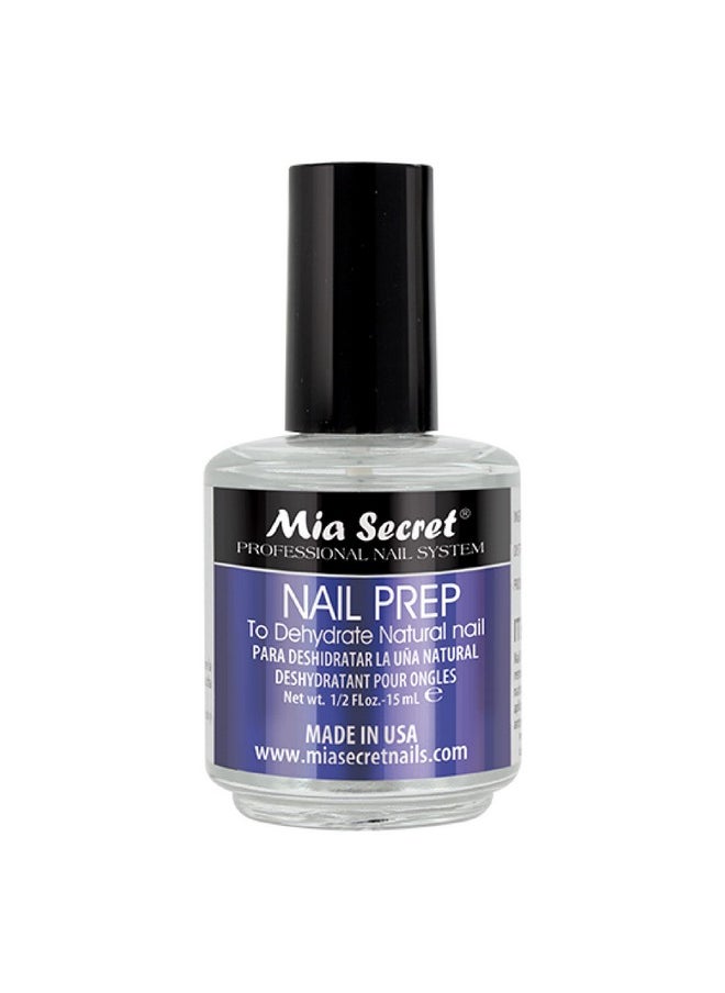 Mia Secret Professional Acid Free Natural Nail Prep Dehydrator, 15ml - Enhanced Bonding Dehydrator for Acrylic Powder and Gel Nail Polish