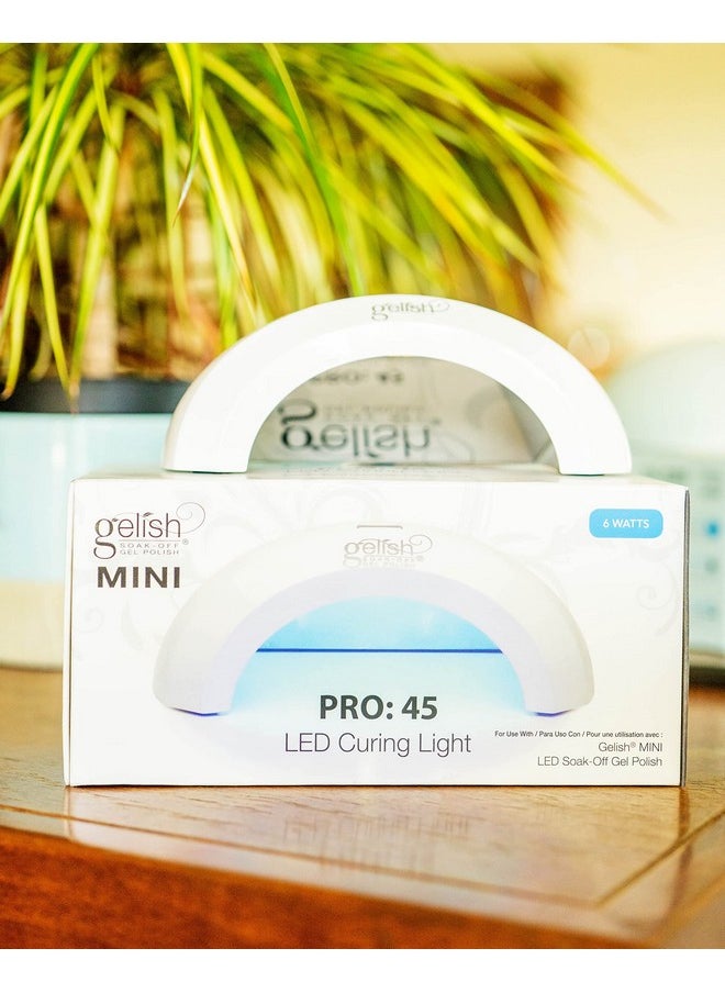 Gelish Pro 45 Mini LED Light - Professional Nail Lamp, Gel Light, Nail Dryer for Gel Polish, Fast Drying, Compact & Portable LED Light for Home & Salon Use