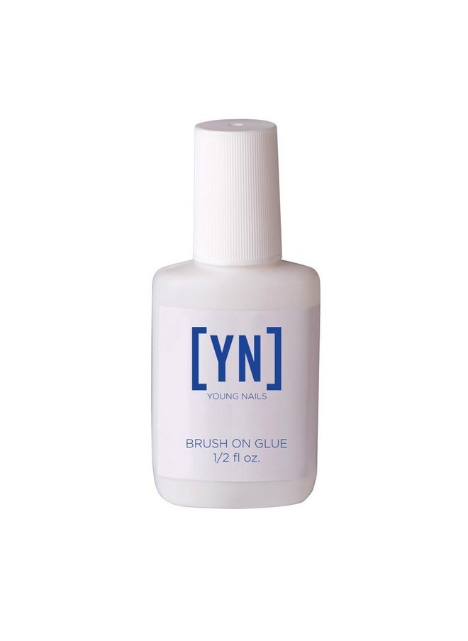 Young Nails Brush On Quick Dry Nail Glue - Strong Adhesive for Press Ons, Artificial Nail Tips, Best Nail Bond for Fast Application, Easy Fake Nails