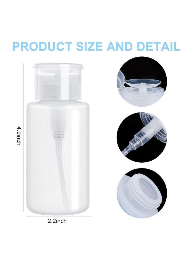 NXJ INFILILA Acetone Pump Dispenser, Push Down Pump Dispenser 2 Pack Nail Polish Remover Pump Empty Pump Bottle Dispenser for Alcohol, Nail Polish & Makeup Remover, Toner, etc