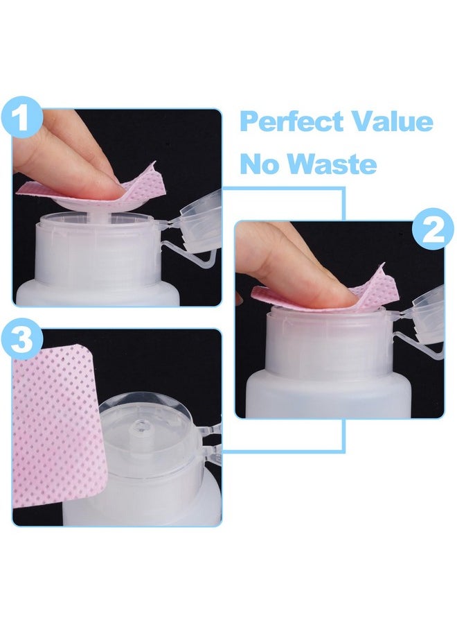 NXJ INFILILA Acetone Pump Dispenser, Push Down Pump Dispenser 2 Pack Nail Polish Remover Pump Empty Pump Bottle Dispenser for Alcohol, Nail Polish & Makeup Remover, Toner, etc