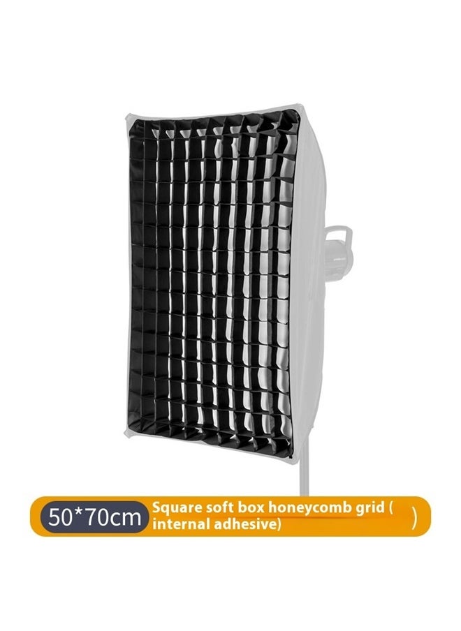 50x70cm Rectangle Strip Softbox Honeycomb Grid （Grid Only）Internal adhesive style,Rectangular Softbox Quick Release Soft Box with Bowens Mount Diffusers Grid