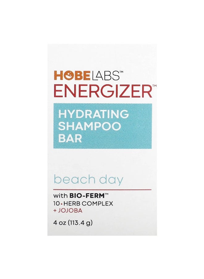 Hobe Labs, Energizer, Hydrating Shampoo Bar, Beach Day, 4 oz (113.4 g)