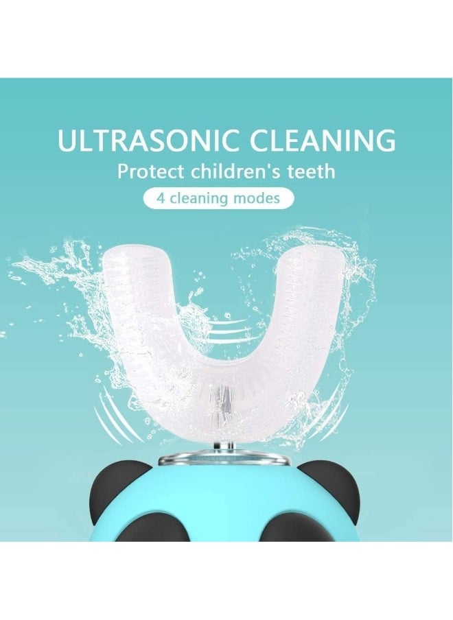 360° Children's U-Shape Automatic Toothbrush, U-Shape Ultrasonic Toothbrush, 3 Modes, Full Mouth Baby Toothbrush, Clean Toothbrush for 7-15 Years Olds