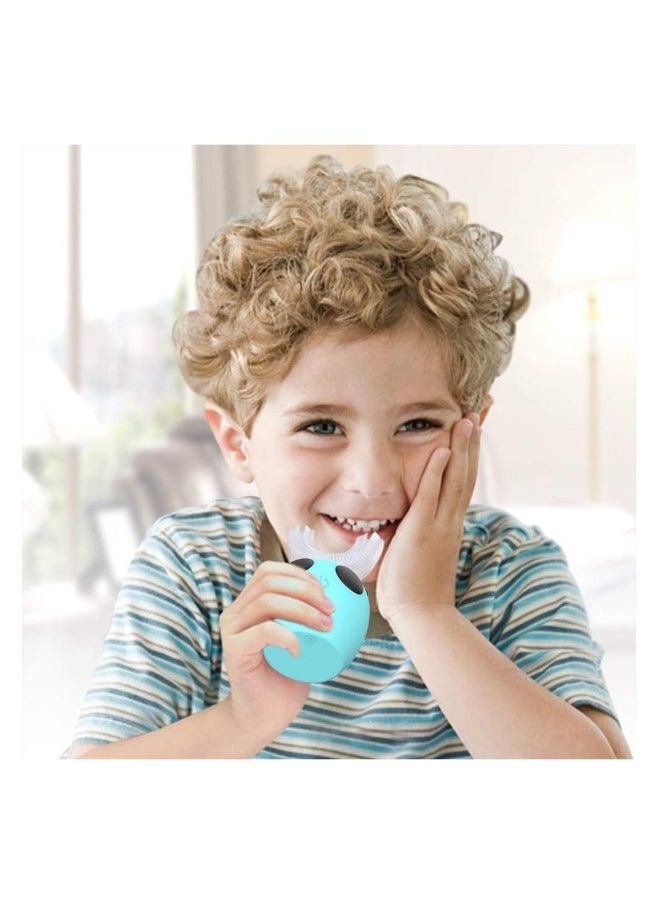 360° Children's U-Shape Automatic Toothbrush, U-Shape Ultrasonic Toothbrush, 3 Modes, Full Mouth Baby Toothbrush, Clean Toothbrush for 7-15 Years Olds