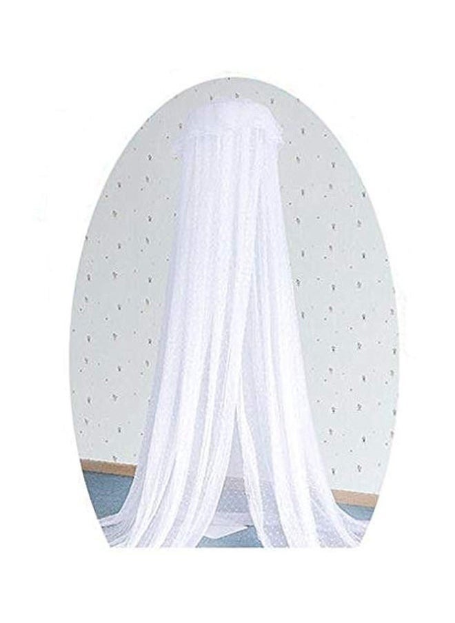 Mosquito Net With Stand White Suitable For Baby Crib Up To 160 * 80Cm