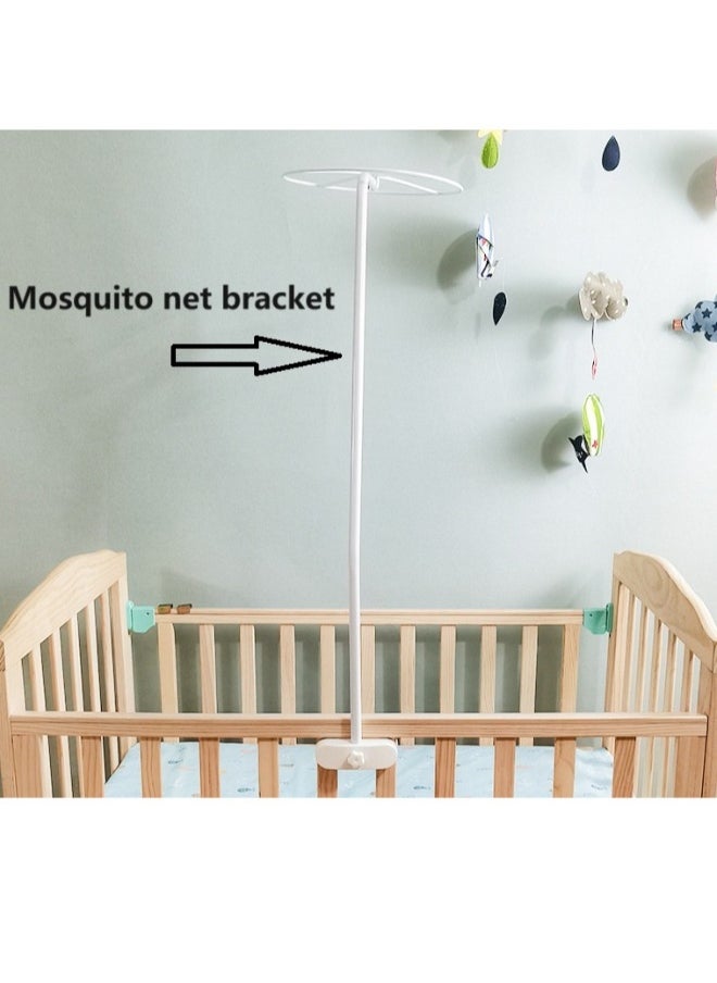 Mosquito Net With Stand White Suitable For Baby Crib Up To 160 * 80Cm