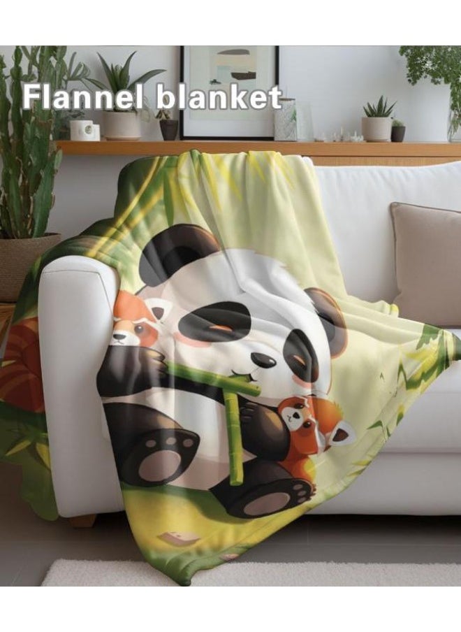 Children's or student cartoon flannel thin blanket (warm and comfortable, suitable for sleep, games) 100cm*150cm - 348