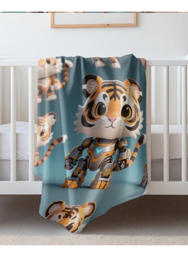 Children's or student cartoon flannel thin blanket (warm and comfortable, suitable for sleep, games) 100cm*150cm - 843