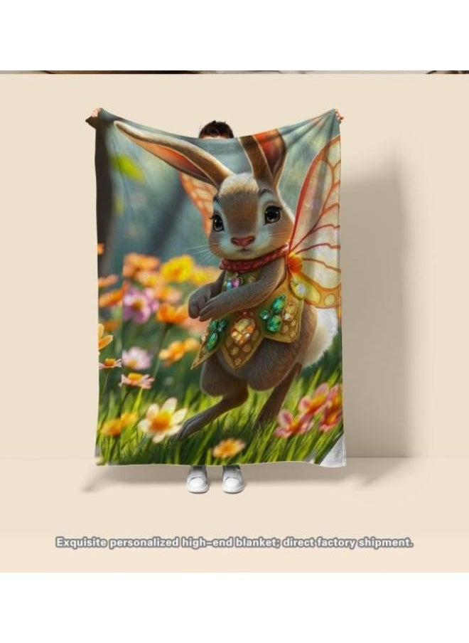 Children's or student cartoon flannel thin blanket (warm and comfortable, suitable for sleep, games) 100cm*150cm - 250