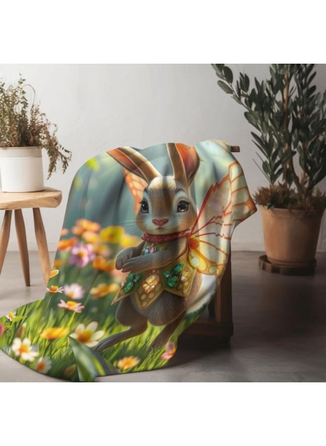 Children's or student cartoon flannel thin blanket (warm and comfortable, suitable for sleep, games) 100cm*150cm - 250
