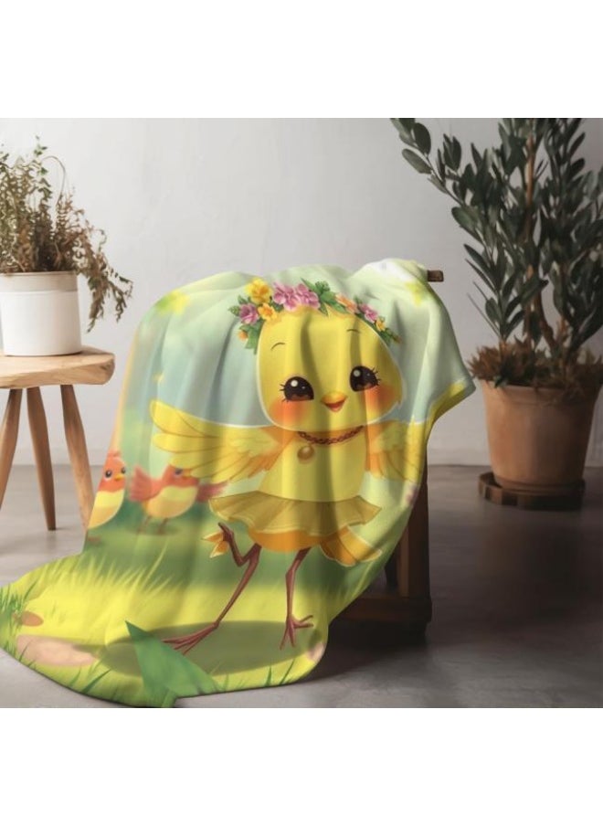 Children's or student cartoon flannel thin blanket (warm and comfortable, suitable for sleep, games) 100cm*150cm - 76
