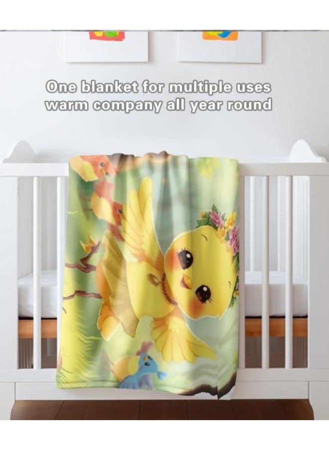 Children's or student cartoon flannel thin blanket (warm and comfortable, suitable for sleep, games) 100cm*150cm - 76