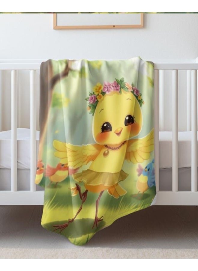 Children's or student cartoon flannel thin blanket (warm and comfortable, suitable for sleep, games) 100cm*150cm - 76