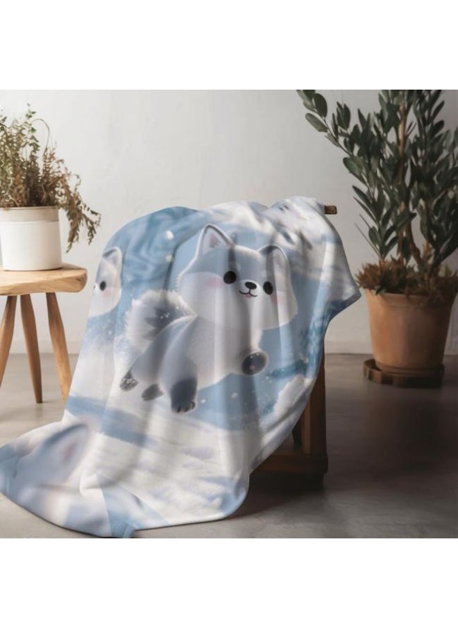 Children's or student cartoon flannel thin blanket (warm and comfortable, suitable for sleep, games) 100cm*150cm - 1022
