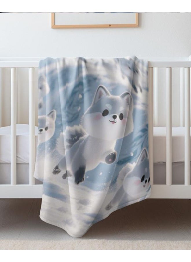 Children's or student cartoon flannel thin blanket (warm and comfortable, suitable for sleep, games) 100cm*150cm - 1022