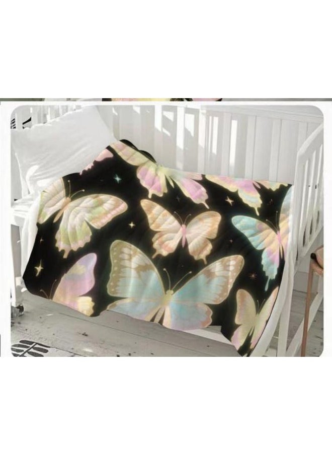 Children's or student cartoon flannel thin blanket (warm and comfortable, suitable for sleep, games) 100cm*150cm