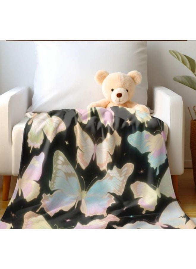 Children's or student cartoon flannel thin blanket (warm and comfortable, suitable for sleep, games) 100cm*150cm