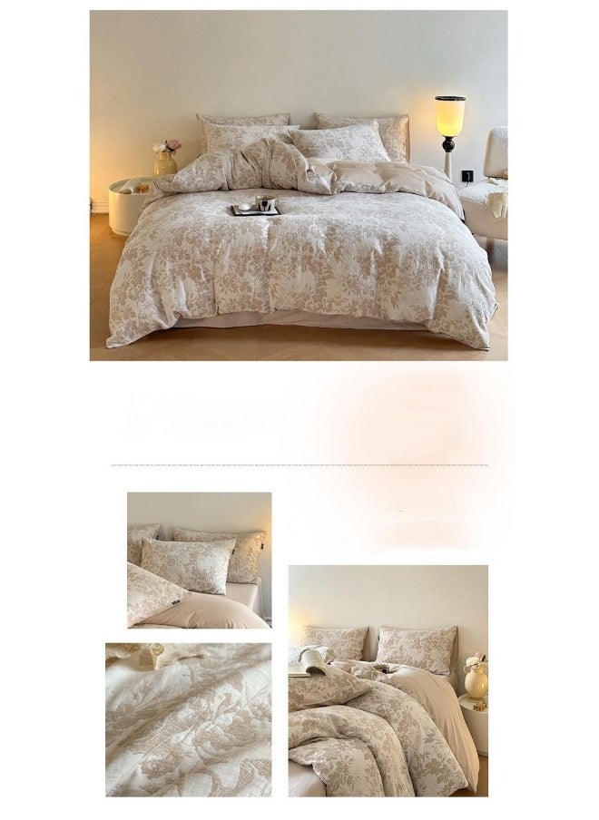 4-Piece Cotton Comfortable Set Bed Sheet Set Gift Birthday Gift Moving Gift