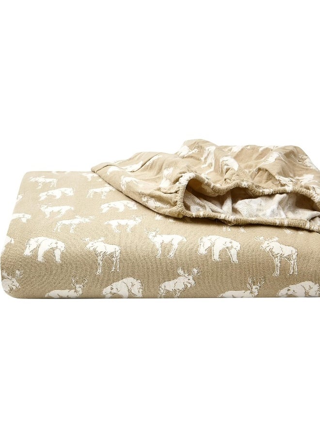 Eddie Bauer - Full Sheets, Cotton Flannel Bedding Set, Brushed for Extra Softness, Cozy Home Decor (Buckhead Ridge, Full)