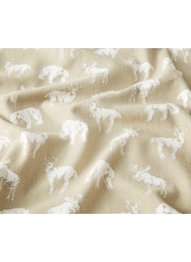Eddie Bauer - Full Sheets, Cotton Flannel Bedding Set, Brushed for Extra Softness, Cozy Home Decor (Buckhead Ridge, Full)