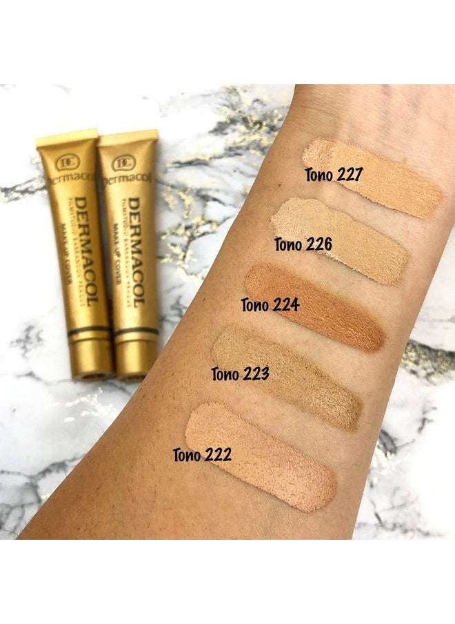 Dc Dermacol Dermacol Make Up Cover Foundation Bundle With 15Ml Satin Base Primer : 2 Items (Original Guaranteed) (226)