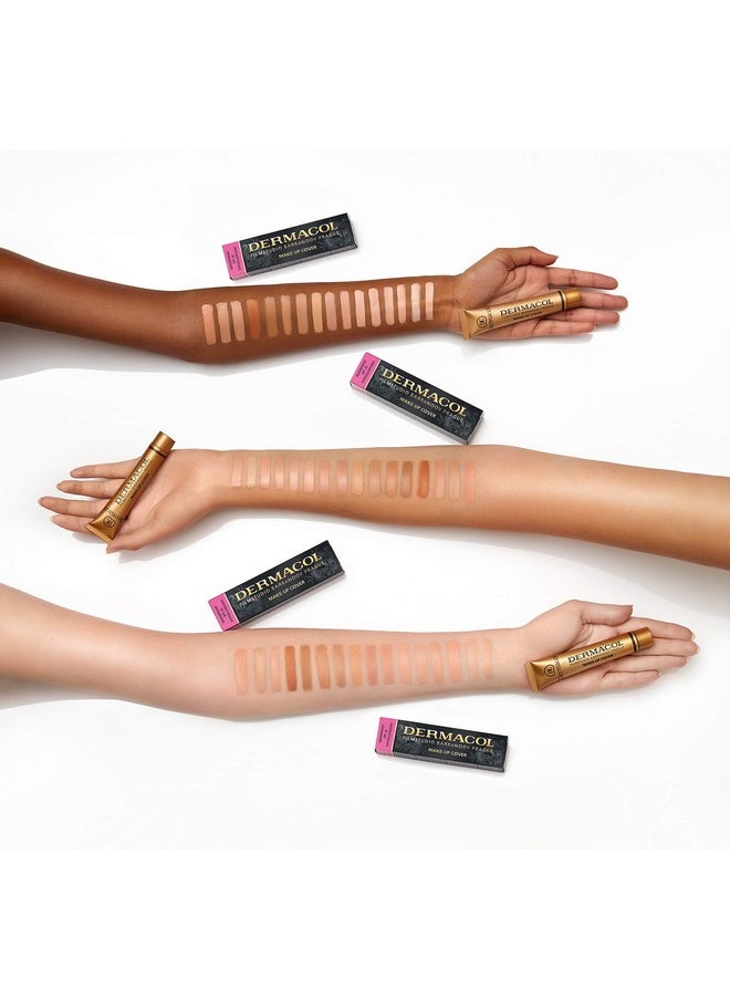 Dc Dermacol Dermacol Make Up Cover Foundation Bundle With 15Ml Satin Base Primer : 2 Items (Original Guaranteed) (226)