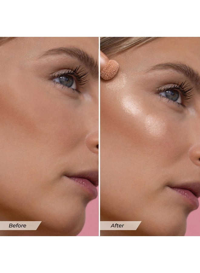 MCoBeauty Highlight & Glow Beauty Wand, Champagne Glow, Luminous Highlight for Radiance Skin, Vegan, Cruelty Free Cosmetics
