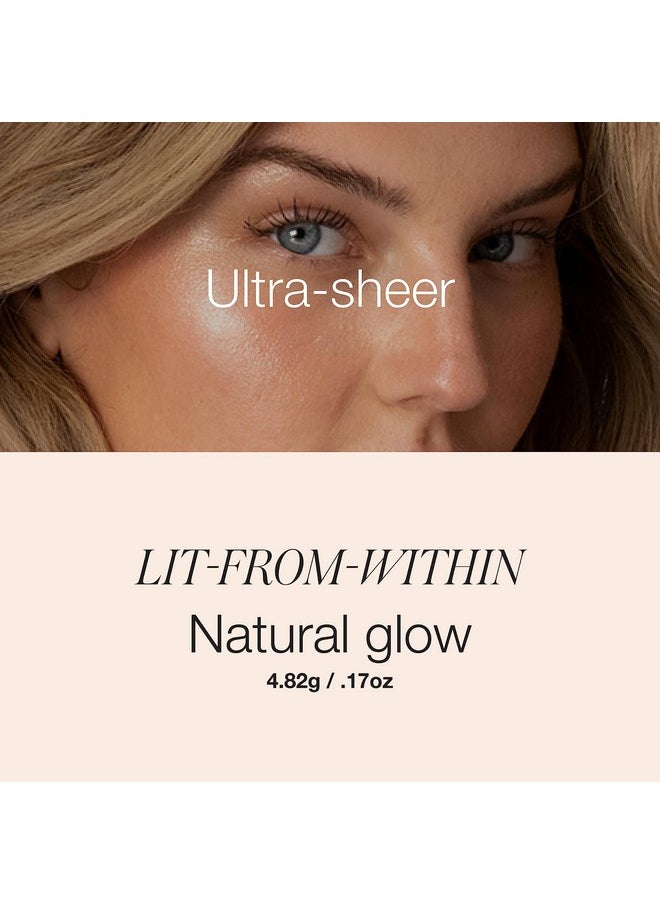 RMS Beauty Luminizer - Cream Highlighter Makeup, Face Highlighter & Inner Corner Eye Highlighter, Glow Balm Dewy Makeup Face Highlighters & Luminizers