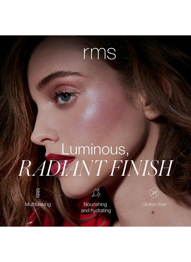 RMS Beauty Luminizer - Cream Highlighter Makeup, Face Highlighter & Inner Corner Eye Highlighter, Glow Balm Dewy Makeup Face Highlighters & Luminizers