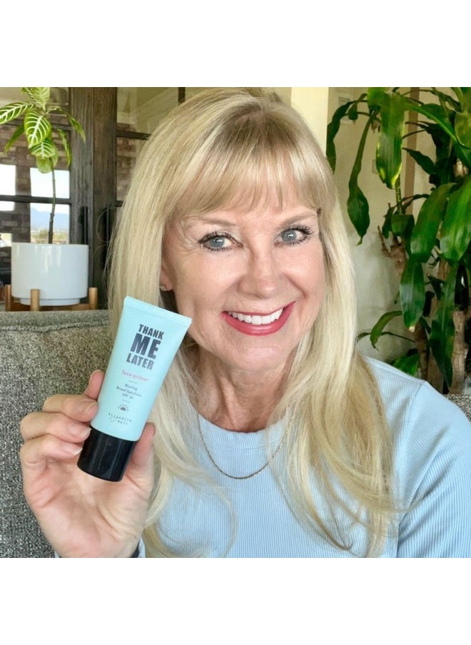 Elizabeth Mott Thank Me Later Blurring Face Primer SPF30 - Liquid Base Primer for Perfect Skin Makeup Application and All-Day Wear - Cruelty-Free Long-lasting Hydrating Makeup Gripping Formula, 30 g