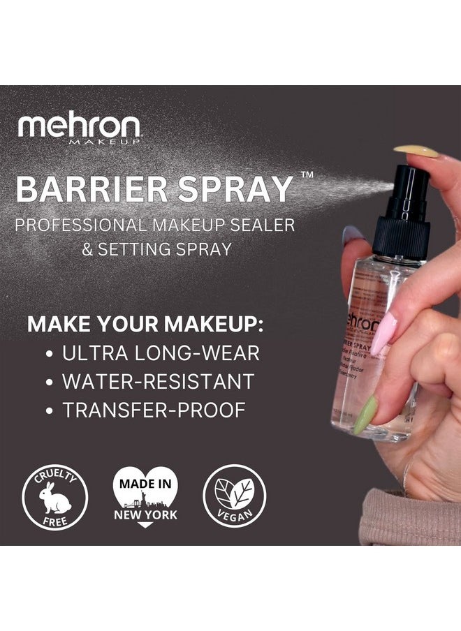 Mehron Makeup Barrier Spray | Setting Spray for Makeup | Makeup Setting Spray for Face 9 fl oz (266 ml)