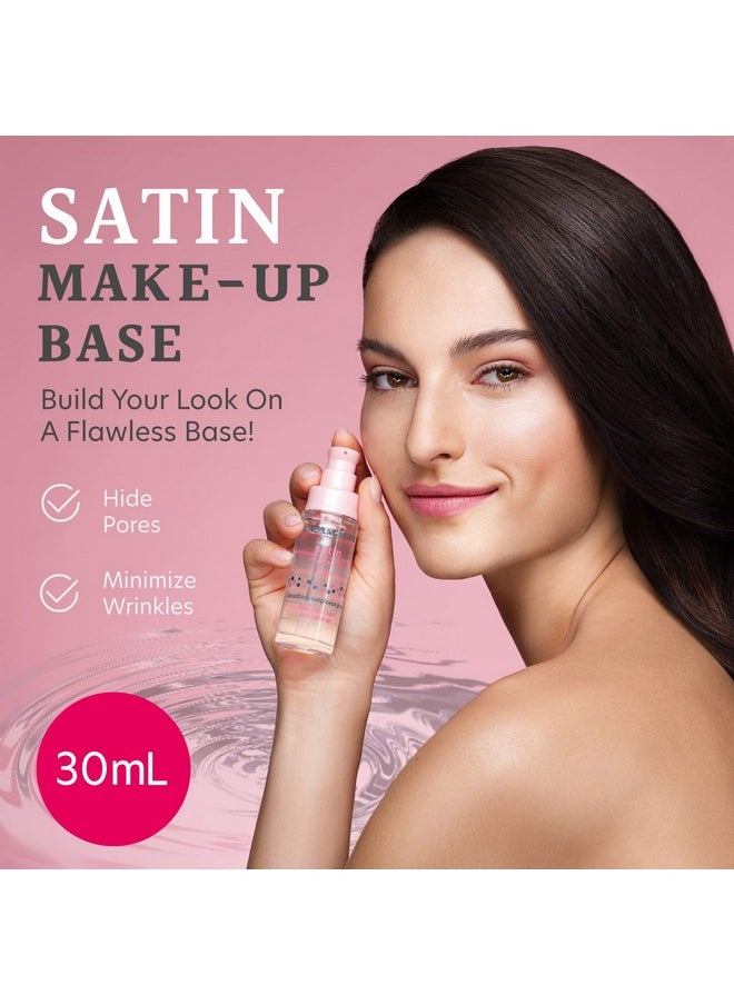 Dermacol - Satin Makeup Base, Matte Face Primer for Wrinkles and Pores, Transparent Makeup Primer for Oily Skin & Dry and Combination Skin, Easy to Blend Pore Filling Primer, No Preservatives, 30 mL